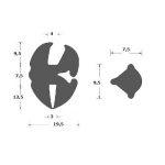 Uszczelka do szyby 4mm z wypełniaczem gumowa czarna - 0629759-KPL