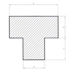 Uszczelka do zgrzewarki pakowarki typu T 9 x 8 x 4mm silikonowa czarna - 0991315