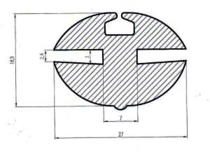 Uszczelka do mocowania szyby 3 mm silkonowa czarna - 0995466KT