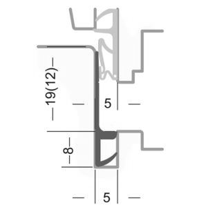 Uszczelka do okna drewnianego przymykowa biała - 82-5427-WE