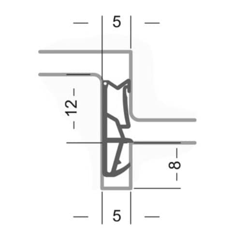 Uszczelka do okna drewnianego przylgowa szara - 82-601-GR - obrazek 2