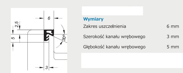 Uszczelka do okna PCV aluminium przyszybowa renowacyjna brązowa - 82-6023 - obrazek 2
