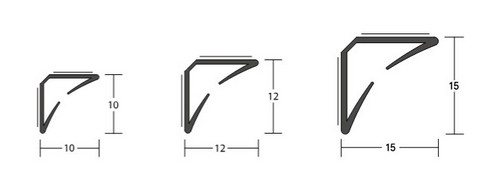 Uszczelka samoprzylepna BATWING 12x12 mm biała, 88-101-01