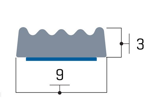 Uszczelka do okien i drzwi samoprzylepna porowata 3 x 9mm gumowa biała - 04-674-1