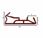 Uszczelka Deventer SV 185 do drzwi zewnętrznych, beż drewnianych 070-0607