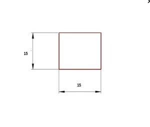 Uszczelka silikonowa  porowata bez kleju  15 x 15mm biała - 0621236