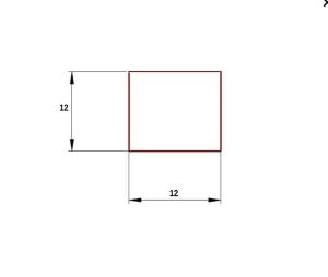 Uszczelka silikonowa  lita bez kleju 12 x 12mm FDA niebieska - 0231549
