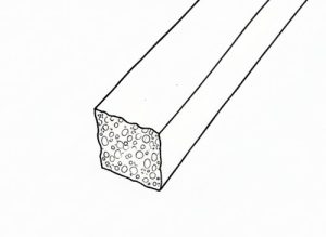 Uszczelka siliknowa porowata bez kleju 15 x 20mm biała - 0621520