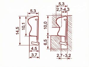 Uszczelka do okien drewnianych Qlon 3072 czarna - 0143720B
