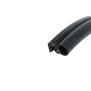Uszczelka do drzwi samozaciskowa na krawędź 2,5 - 4,0mm silikonowa FDA czarna - 0621353