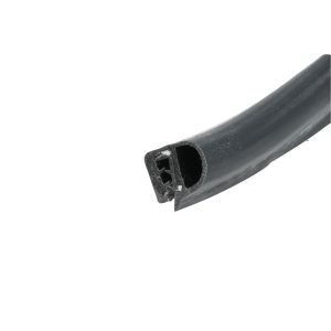 Uszczelka do drzwi samozaciskowa na krawędź 2,5 - 4,5mm silikonowa czarna FDA - 0626309