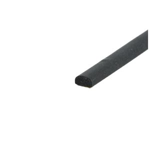 Uszczelka samoprzylepna porowata  kopułka 4 x 8mm gumowa czarna - 0627209