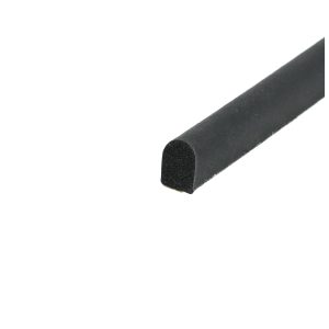 Uszczelka samoprzylepna porowata typu D kopułka 6 x 8mm gumowa czarna - 0628152