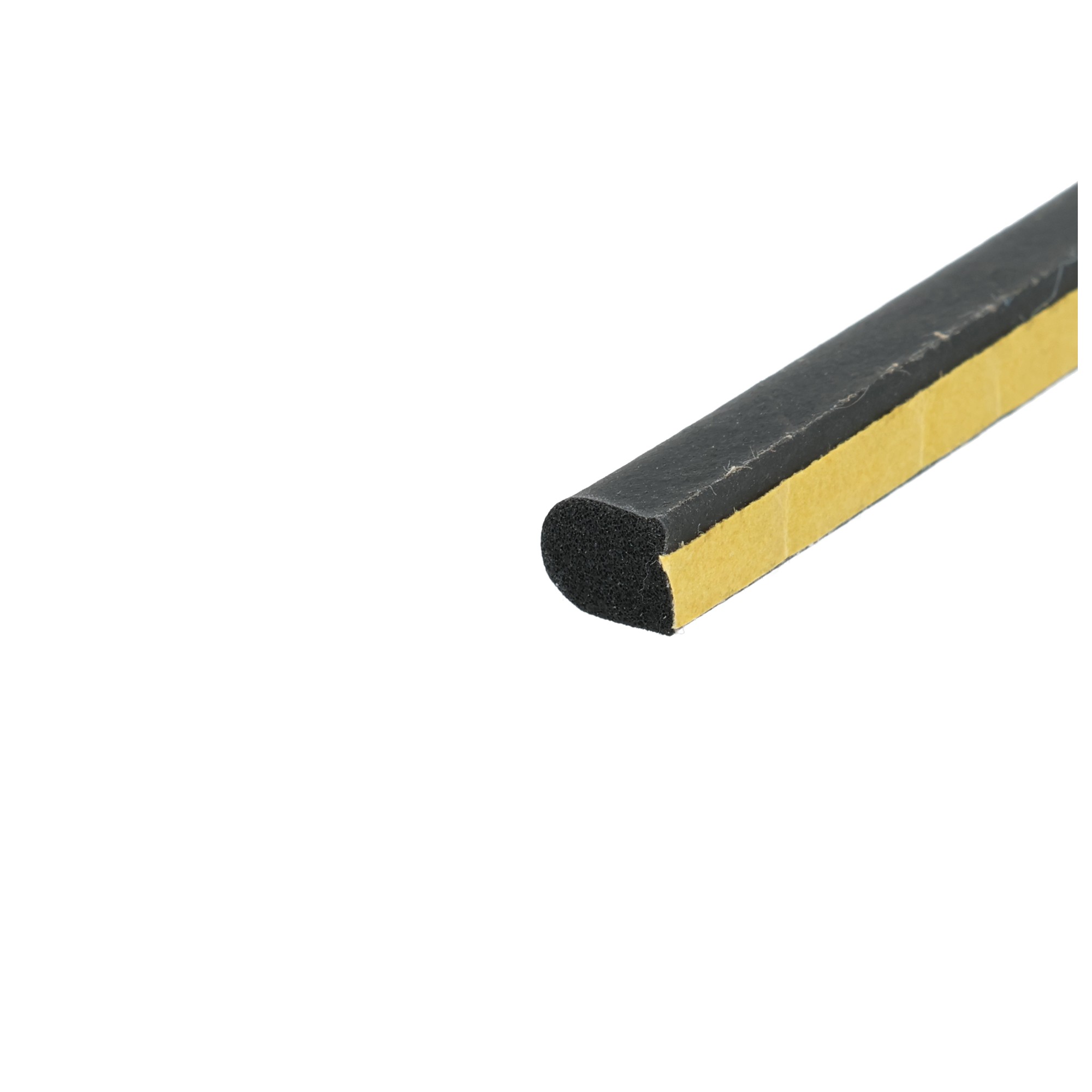 Uszczelka samoprzylepna porowata typu D kopułka 6 x 8mm gumowa czarna - 0628152 - obrazek 3