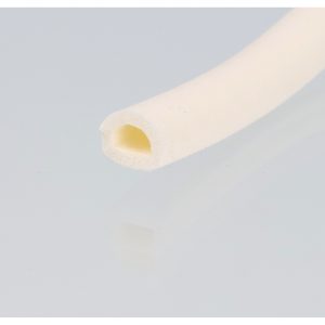 Uszczelka samoprzylepna porowata  typu D 10 x 12mm silikonowa  biała - 0629322