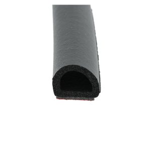 Uszczelka samoprzylepna porowata typu D 14 x 19mm gumowa czarna - 079135