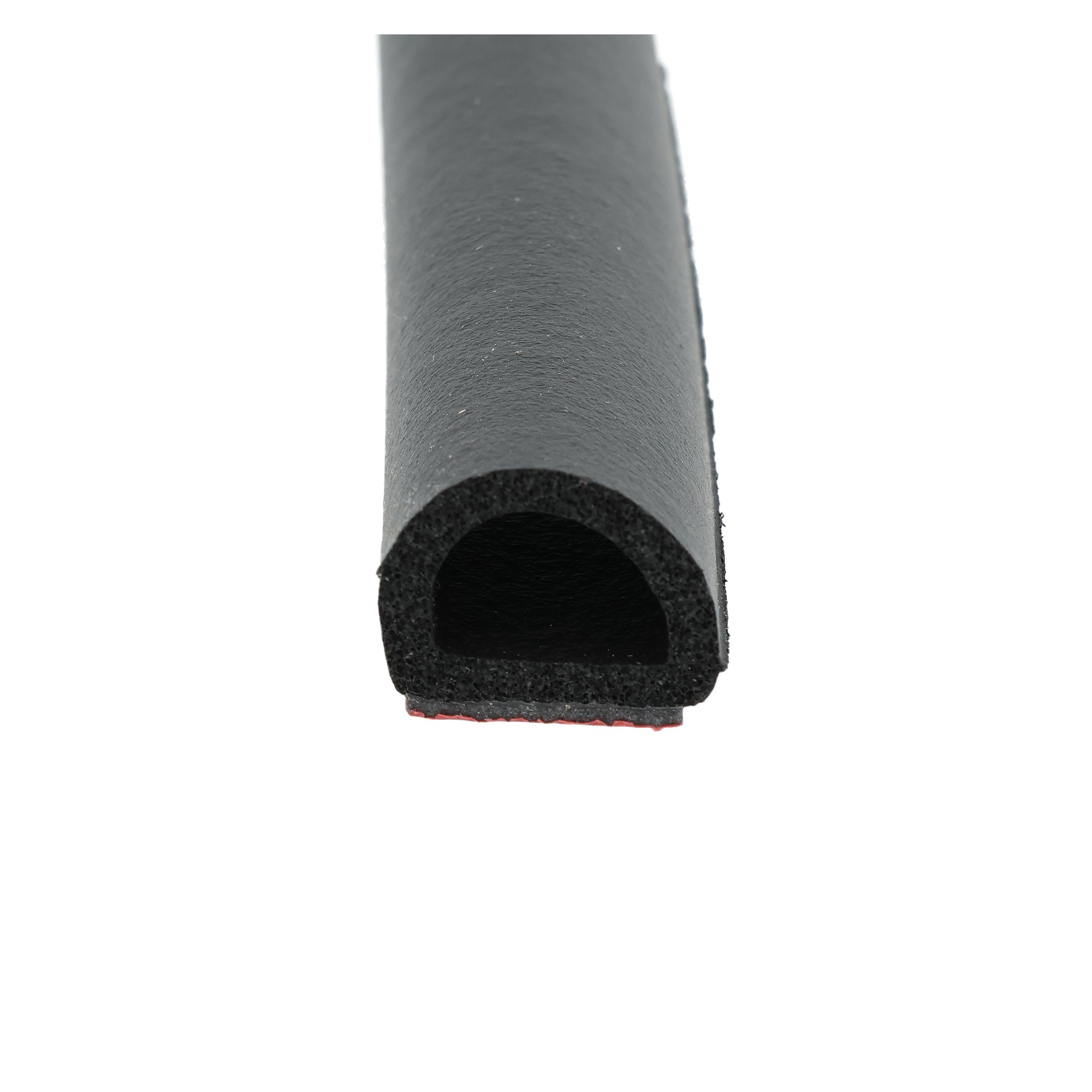 Uszczelka samoprzylepna porowata typu D 14 x 19mm gumowa czarna - 079135