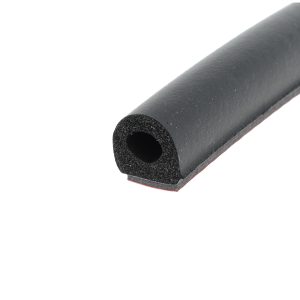 Uszczelka samoprzylepna na taśmie 3M do jachtu porowata  typu D 9 x 11mm czarna  0791053M