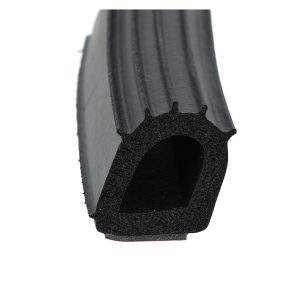 Uszczelka samoprzylepna do jachtu porowata 22 x 26mm gumowa czarna - 07941-22