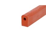 Uszczelka silikonowa  lita termiczna kopułka 12 x 20mm czerwona - 0991122