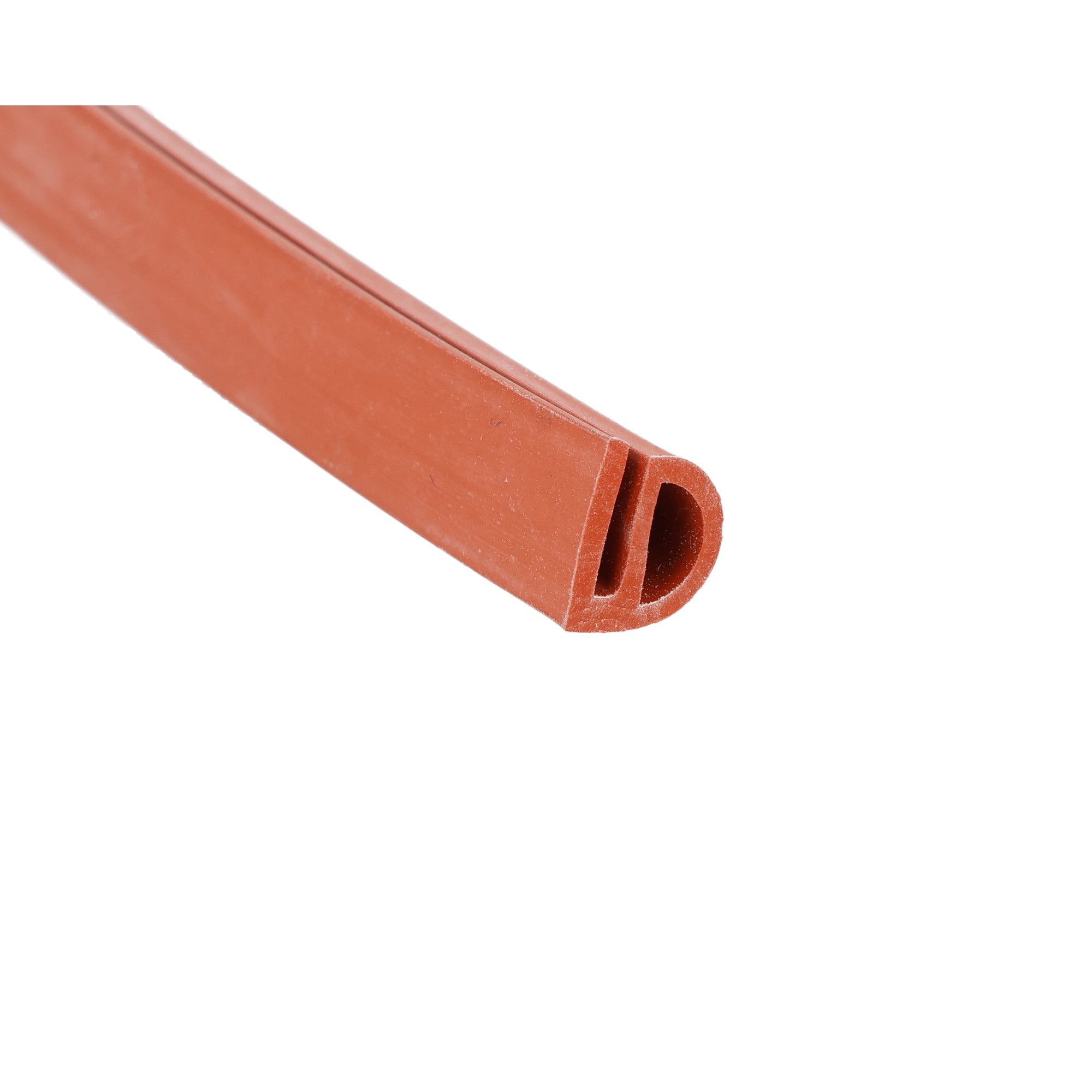 Uszczelka do drzwi pieca termiczna typu E 9,6 x 11mm silikonowa czerwona - 0991144R - obrazek 2