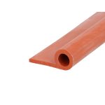 Uszczelka do drzwi silikonowa termiczna typu P średnica 12mm czerwona - 0991160