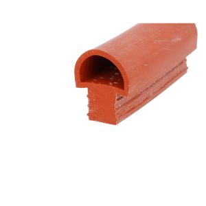 Uszczelka do drzwi pieca typu D termiczna 26 x 35mm silikonowa czerwona - 0991404
