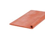 Uszczelka do drzwi silikonowa termiczna typu P średnica 8mm czerwona - 0993010