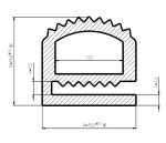 Uszczelka silikonowa termiczna typ E 15 x 20mm czerwona - 0991120