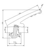 Uszczelka boczna rolety żaluzjowej L - 4m gumowa czarna - 39-2024