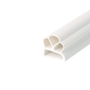 Uszczelka do drzwi lodówki bez magnesu 18,5 x 19,0mm długość 2,50cm biała  32-191A