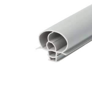 Uszczelka do drzwi lodówki chłodni bez magnesu 25 x 24mm długość 2,50m szara  32-2271