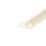 Decorative abstract image: a beige diagonal strip with circular cutouts on a white background.