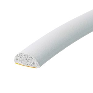 Uszczelka samoprzylepna guma porowata typu D kopułka 7,5 x 15mm  szara - 0626681
