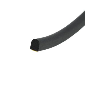 Uszczelka samoprzylepna porowata typu D kopułka 6 x 8mm gumowa czarna - 0628152