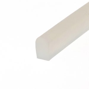 Uszczelka silikonowa  lita typu D 8 x 13mm transparentna matowa - 099504