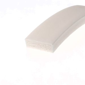 Uszczelka silikonowa  porowata bez kleju 10 x 30mm FDA biała - 0627830