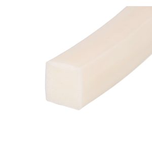 Uszczelka silikonowa techniczna porowata bez kleju  15 x 15mm biała  0621236