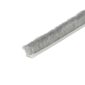 Uszczelka szczotkowa do drzwi wsuwana bez kleju 4,8 x 7,5mm szara  0148117
