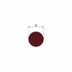 Sznur gumowy spieniony okrągły średnica 10mm czarne EPDM - 0620100