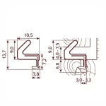 Uszczelka do okna drewnianego biała Qlon 3078 - 0146723