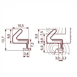 Uszczelka do okna drewnianego biała Qlon 3078 - 0146723