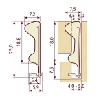 Uszczelka do okna drewnianego i drzwi wejściowych brązowa Qlon 3097 - 0143096