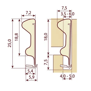 Uszczelka do okna drewnianego i drzwi wejściowych brązowa Qlon 3097 - 0143096