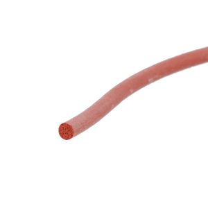 Sznur silikonowy spieniony fi 4 mm, czerwony, 0191434