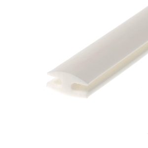 Abstract diagonal beige stripe across a white background, resembling a minimal graphic or page corner detail.
